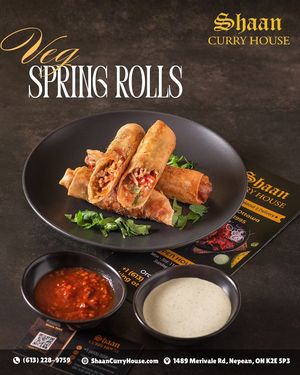 Golden, crunchy on the outside and packed with savoury veggie goodness inside 😍🥢
Every bite of our Veg Spring Rolls delivers the perfect crunch 💥✨ at Shaan Curry House in Ottawa
