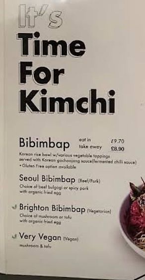   at Time for Kimchi in Brighton