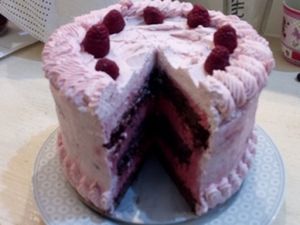 Raspberry-Chocolate-Cake at Crazy CupCake Cafe in Luzern