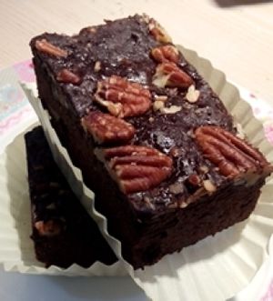 Chocolate-Brownie (vegan) at Crazy CupCake Cafe in Luzern