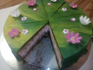 Another pretty cake :-) at Crazy CupCake Cafe in Luzern