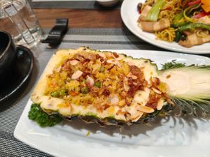 Cơm trái thơm ngon, nhiều rau củ at Nhà hàng chay Vô Úy | Vo Uy Vegetarian Restaurant in Ho Chi Minh City