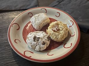 Local naturally vegan cookies  at Ancora 85 in Marzamemi
