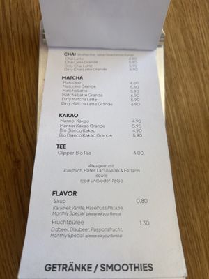 menu  at TUTTO BERNY in Oberoesterreich