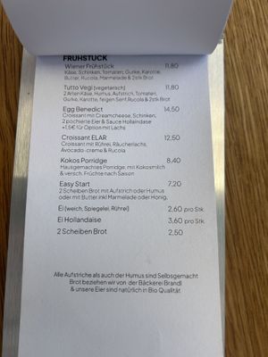 menu  at TUTTO BERNY in Oberoesterreich