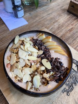 Chocolate Banana Smoothie Bowl  at Kayu Cafe in 