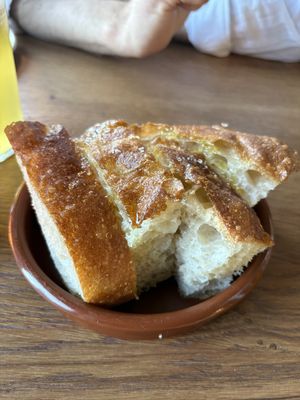 Bread & rosemary oil 🤤   at Root Bath in Bath
