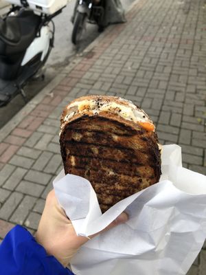 4 peynirli tost: a favorite at Bi Nevi Deli in Istanbul