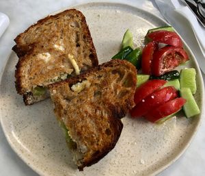 The perfect grilled cheese sandwich! at Bi Nevi Deli in Istanbul