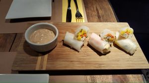 summer rolls at Bi Nevi Deli in Istanbul