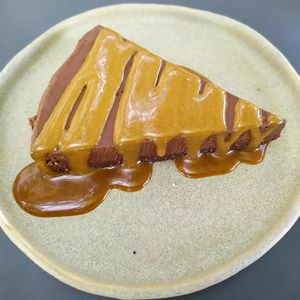 Toffee tart at Bi Nevi Deli in Istanbul