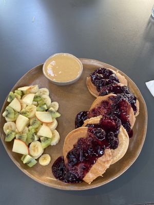 Gluten free pancakes   at Bi Nevi Deli in Istanbul