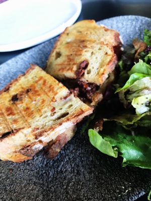 Toast with Cashew Cheese at Bi Nevi Deli in Istanbul