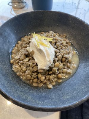 Green lentil soup  at Bi Nevi Deli in Istanbul