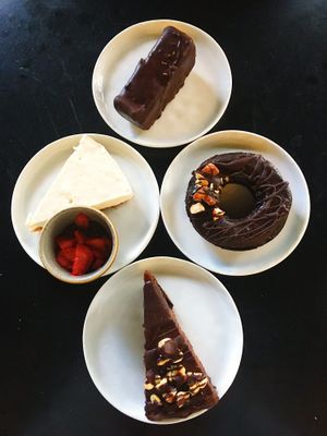 vegan cakes at Bi Nevi Deli in Istanbul