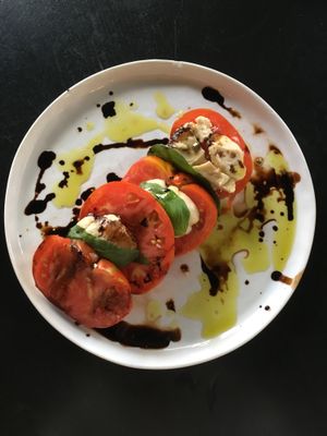 vegan caprese at Bi Nevi Deli in Istanbul