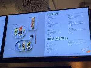 Menu 3  at Sushi Market in Koebenhavn