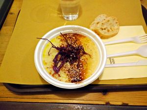 Creamy soup of the day - vegan at Genuino in Trieste