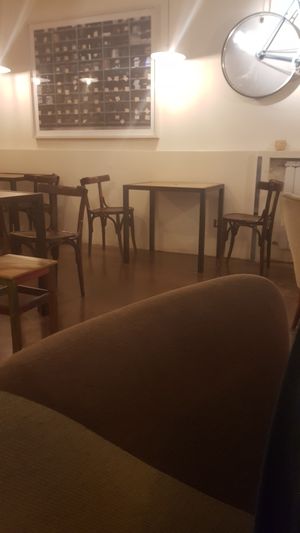 The interor (outside seeting available) at Genuino in Trieste