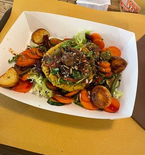 Vegan dish  at Genuino in Trieste