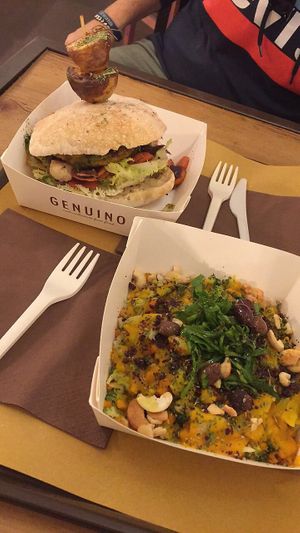 Vegan Burger and Vegan millet  at Genuino in Trieste