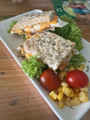 Tempeh burgers Cheese Mayo at Baby Vege - Heritage Plaza in Kota Kinabalu