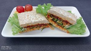 Tempeh burgers Sambal at Baby Vege - Heritage Plaza in Kota Kinabalu