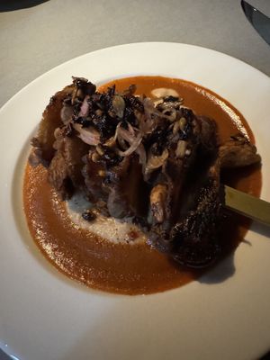 Austern/Seitan Spieße als Hauptgericht (März)  at Cotell Cologne in Cologne