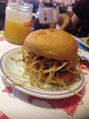 BBQ Vegan burger again. at The Burger Map in Santo Andre