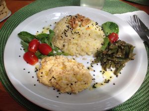 Meal of the day - risotto. at Viva Bem Organicos in Sao Caetano Do Sul