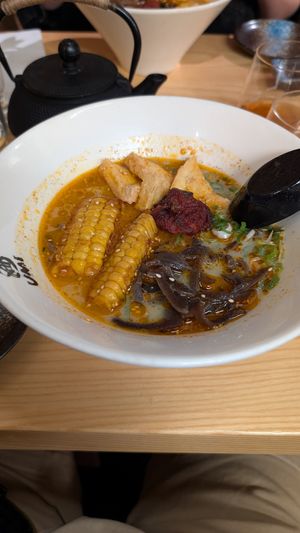 Spicy yasai ramen at Umi in Edinburgh