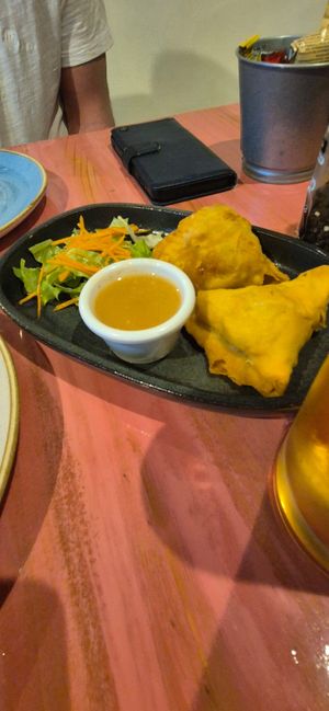 Samosas at Juanita Mumbai in Lanzarote