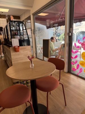 Indoor seating at Graine cafe  at Graine in Clermont-ferrand