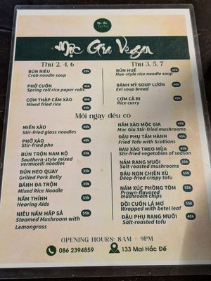  at Mộc Gia Vegan in Ha Noi