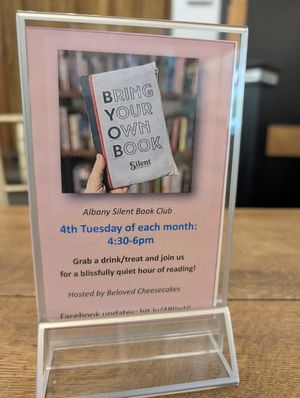 Book club! at Beloved Cheesecakes in Albany