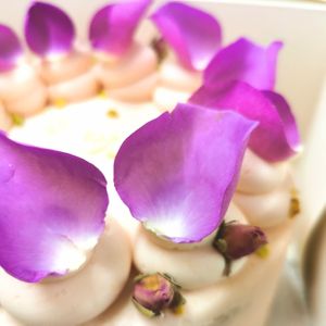 Rose & Pistachio Layer Cake  at Ruby's of London in South East London