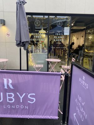 Outside at Ruby's of London in South East London