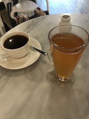 Coffee and spiced apple  at Ruby's of London in South East London