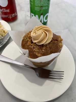 Apple Caramel Crumble muffin at Ruby's of London in South East London