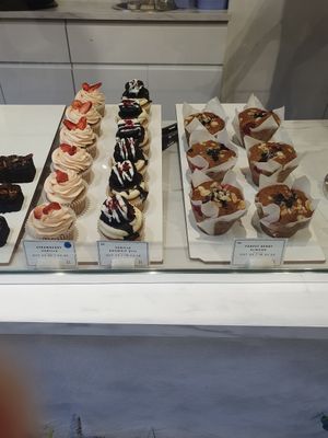 Cake options at Ruby's of London in South East London