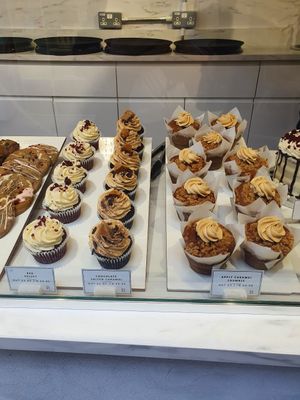 Cake options at Ruby's of London in South East London
