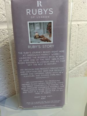 story at Ruby's of London in South East London
