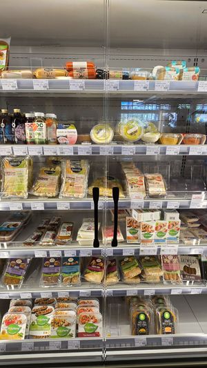 Fridge at Odin cooperative supermarket Ceintuurbaan  in Amsterdam