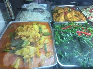 Assorted Vegetarian Selection at Jia Xiang Vegetarian Food in Central Singapore