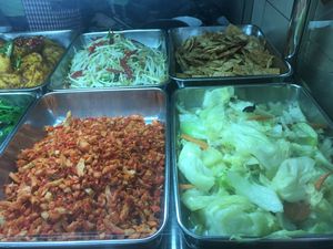 Assorted Vegetarian Selection at Jia Xiang Vegetarian Food in Central Singapore