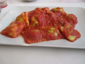 Ravioli at Alchimia Ristorante Pizzeria Bio in Ravenna