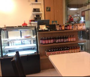 cake counter  at HotCakes in Central Singapore
