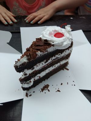 Balck forest gateaux at HotCakes in Central Singapore