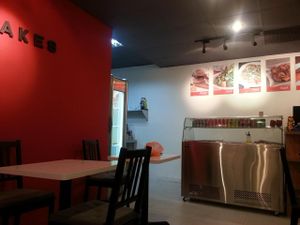 Main Menu on wall at HotCakes in Central Singapore