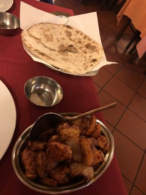 Many breads were also vegan! at Sitar in Rome